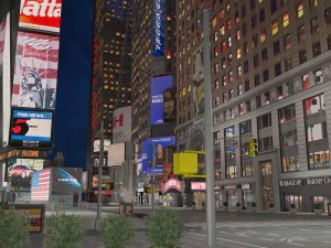 New York Times Square at Day and Night 3D Model