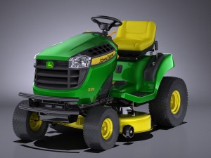 John Deere X125 Lawnmover 3D 모델
