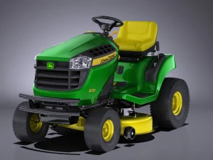 Газонокосилка John Deere X125 3D Модель
