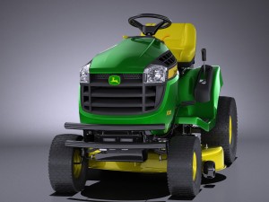 John Deere X125 Lawnmover Model 3D