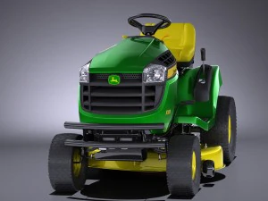 John Deere X125 Lawnmover 3D Model