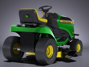 John Deere X125 Lawnmover Model 3D