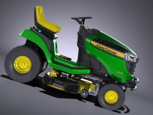John Deere X125 Lawnmover Model 3D