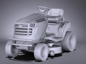 John Deere X125 Lawnmover 3D Model