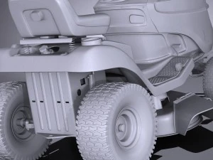 John Deere X125 Lawnmover 3D Model
