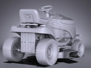 John Deere X125 Lawnmover 3D Model