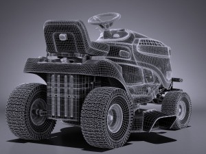 John Deere X125 Lawnmover Model 3D