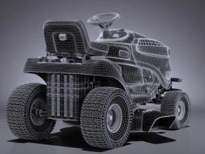 John Deere X125 Lawnmover 3D Model