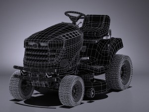 John Deere X125 Lawnmover Model 3D
