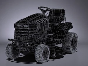 John Deere X125 Lawnmover 3D Model