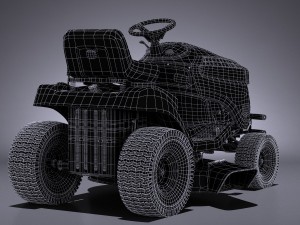 John Deere X125 Lawnmover Model 3D