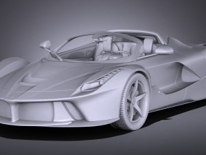 Ferrari LaFerrari Aperta 2017 Model 3D