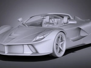 Ferrari LaFerrari Aperta 2017 3D Model