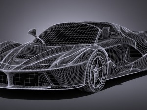 Ferrari LaFerrari Aperta 2017 Model 3D