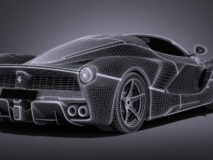 Ferrari LaFerrari Aperta 2017 Model 3D