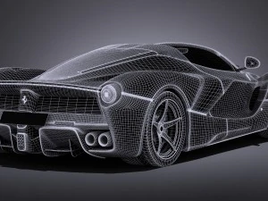 Ferrari LaFerrari Aperta 2017 3D Model