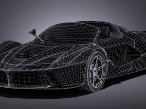 Ferrari LaFerrari Aperta 2017 Model 3D