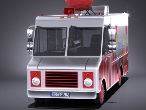 Ice Cream Truck Modello 3D