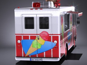 Ice Cream Truck Modello 3D