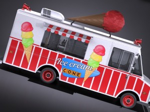 Ice Cream Truck Modello 3D