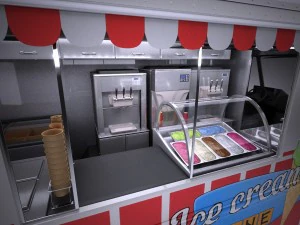 Ice Cream Truck 3D Model