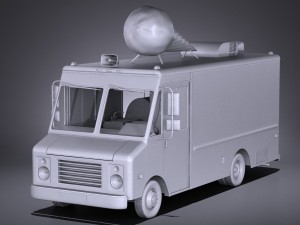 Ice Cream Truck Modello 3D