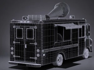 Ice Cream Truck 3D Model