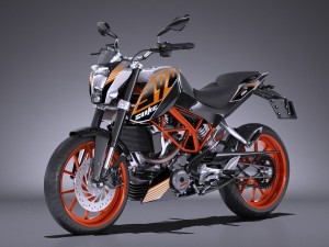 KTM Duke 390 2016 3D Model