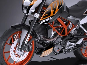 KTM Duke 390 2016 3D Model