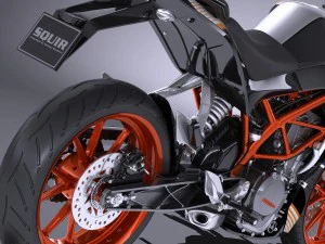 KTM Duke 390 2016 3D Model