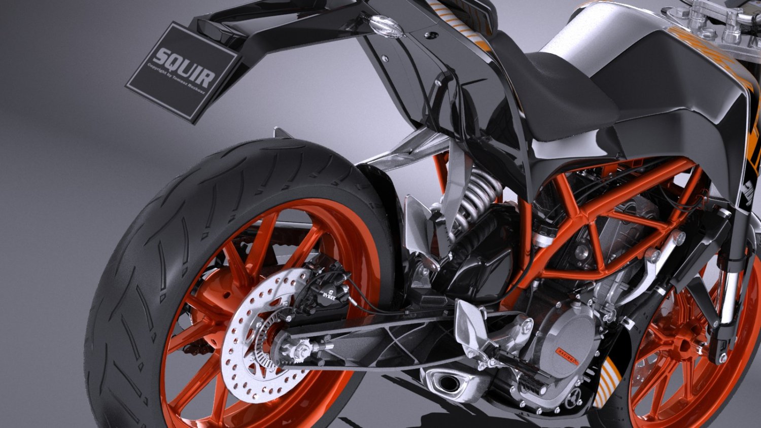 KTM DUKE 390 2016 3D Model in Motorcycle 3DExport