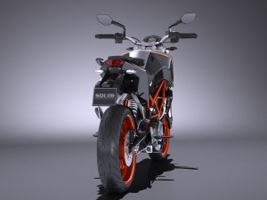 KTM Duke 390 2016 Modelo 3D
