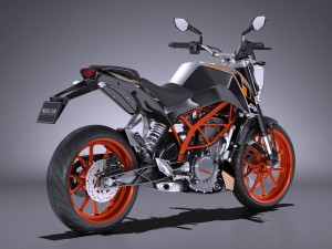 KTM Duke 390 2016 Modelo 3D