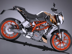 KTM Duke 390 2016 Modelo 3D