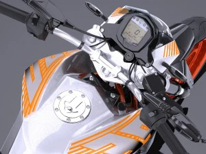 KTM Duke 390 2016 3D Model