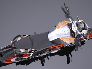 KTM Duke 390 2016 Modelo 3D