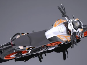 KTM Duke 390 2016 3D Model