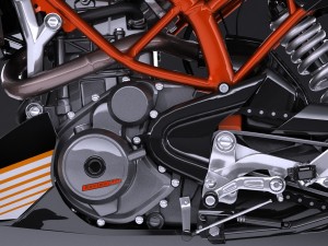 KTM Duke 390 2016 Modelo 3D
