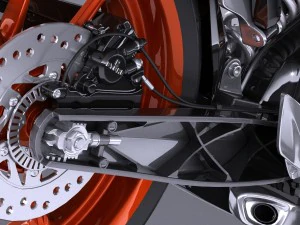 KTM Duke 390 2016 3D Model