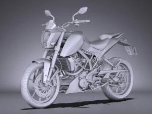 KTM Duke 390 2016 3D Model
