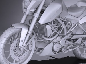 KTM Duke 390 2016 Modelo 3D