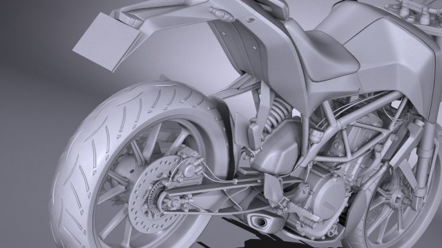 Ktm duke 390 2016 3D Model in Motorcycle 3DExport