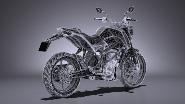 Ktm duke deals 250 3d model