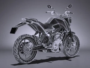 KTM Duke 390 2016 3D Model