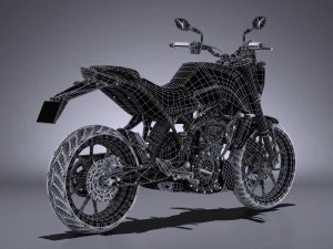 KTM Duke 390 2016 3D Model
