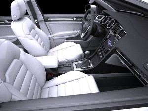 Volkswagen Golf 5-door 2017 3D-Modell