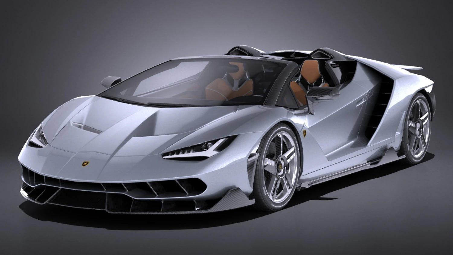 Centenario LP770-4 Roadster 2017 3D Model .c4d .max .obj .3ds .fbx .stl .blend