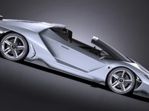 Centenario LP770-4 Roadster 2017 3D Model