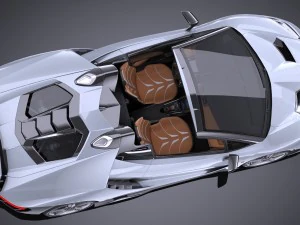 Centenario LP770-4 Roadster 2017 3D Model