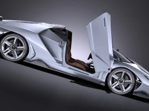 Centenario LP770-4 Roadster 2017 3D Model